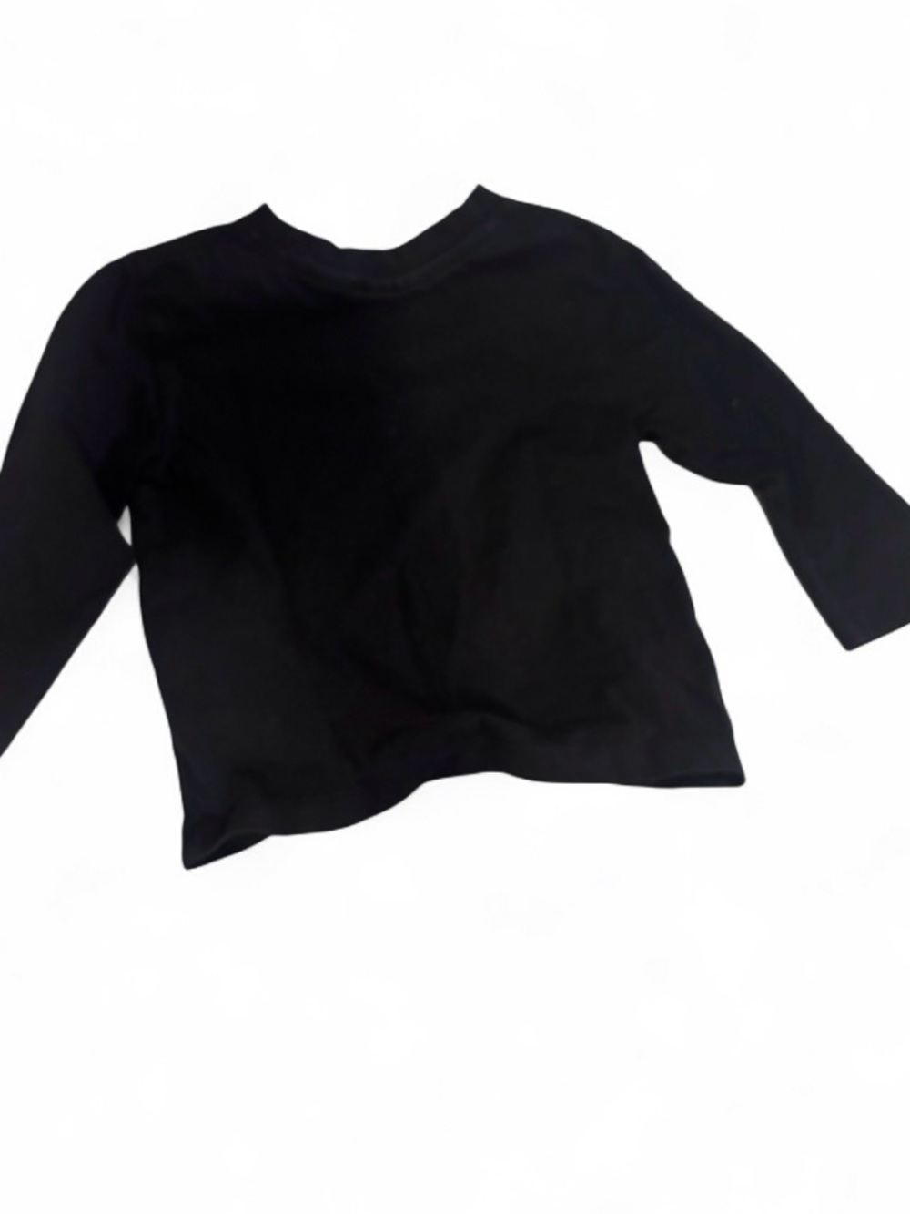 Zara Kids Black Long Sleeve Crew Top